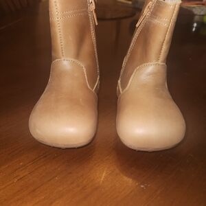 Little Love Bug Size 7 Tan Brown Leather Riding Boots